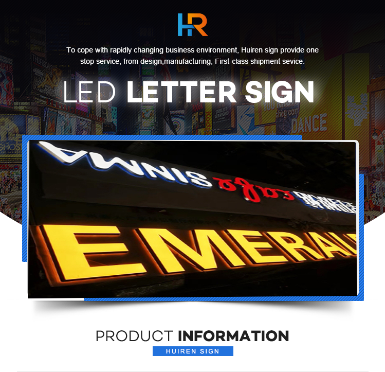 Led 3D channel letter lights sign Outdoor Large Giant light up letters Manufacturer