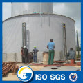 Silo ondulé avec balai en acier