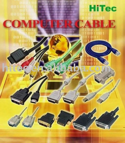 Computer Cable / DVI Cable / HDMI Cable / USB Cable / Printer Cable / VGA Cable / Patch Cable / DB9-Pin Cable