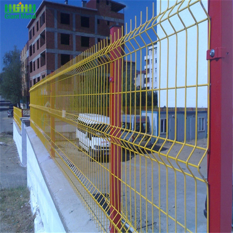 Metal Decorative Single 3D Curved Wire Mesh Fence