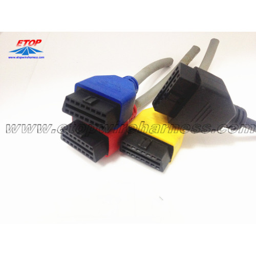 Conector macho OBD2 para automoción