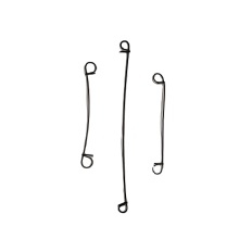 Double Looped Tie Wire for Bags and Bar Ties - Black Annealed