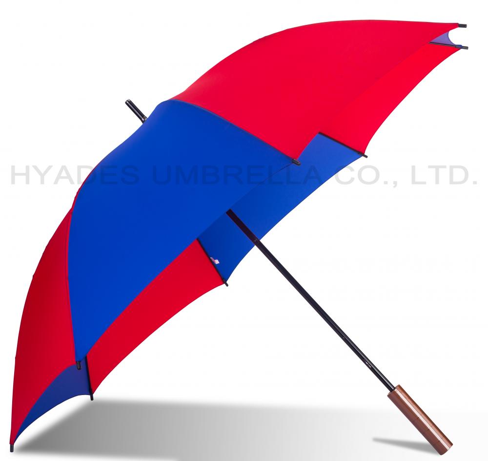 軽量防風カラーマニュアルオープンストレート傘