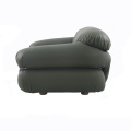 Ιταλική Tacchini Sesann Leather Lounge Chair