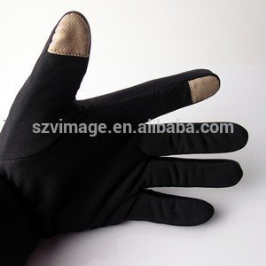 USB heated gloves with touch screen fingers