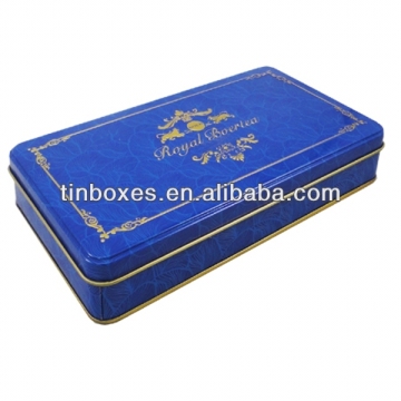 rectangular metal tin box