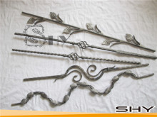decorative forged steel balusters for fence or gate