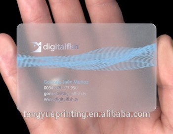 transparent plastic bussiness card/business card holder