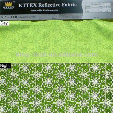 Floral Printing LumiTech Retroreflective Fabric