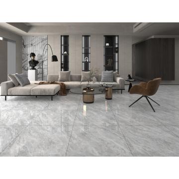 Ladrilhos de cerâmica de porcelana com design de mármore cinza escuro 900x900mm