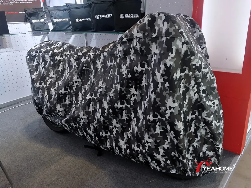 Camouflage Printing Outdoor Motorradabdeckung Fleece Innenschutz