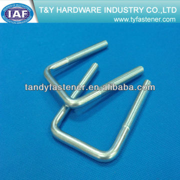 flat u bolt / low carbon steel / zinc plated
