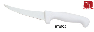 kitchen chef knife with plastic handle