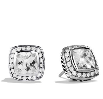 David Yurman Jewelry White Topaz Petite Albion Earrings