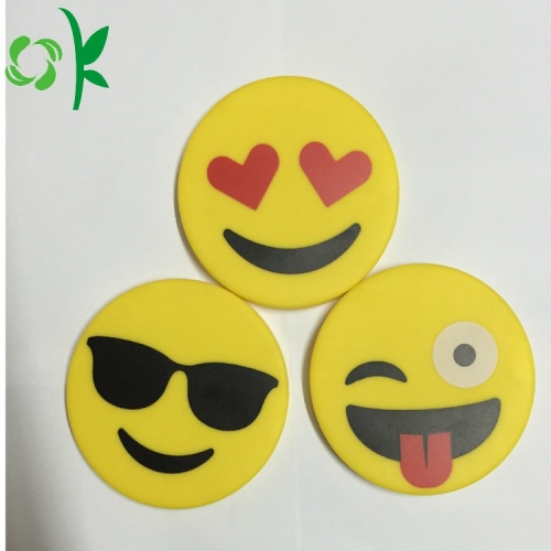 Buồn cười dễ thương Emoji Silicone Ngân hàng điện Battery Case