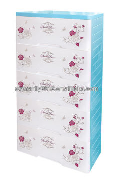 5 Layers Plastic Drawer Storage Cabinets
