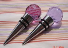 Colorful crystal round wine stopper glass wine stopper
