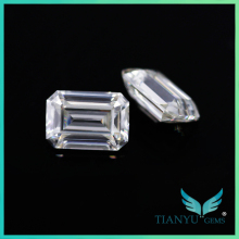 Artificial diamonds moissanite 3 carat moissanite emerald cut for ring