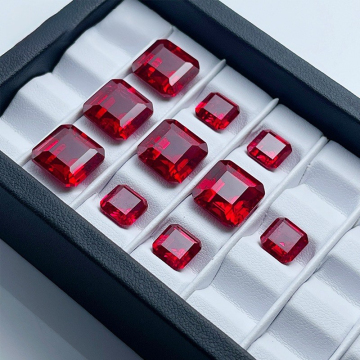 Premium Lab Grown Ruby Gemstones - Customized Bulk Order in Multiple Shapes