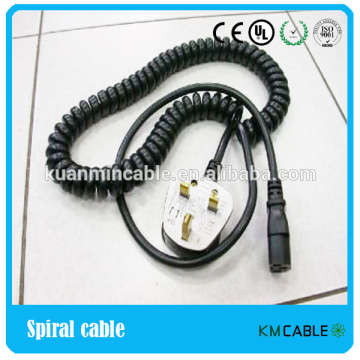 coiled cable electrical extension cord