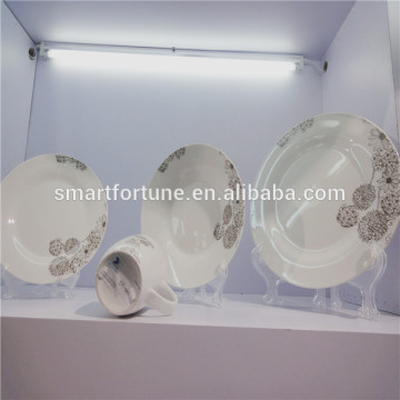 Plate Combination Super White Ceramic PlateRound Shape Plate Ceramic Plain