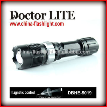 Cree LED torch light with zoom with Clip