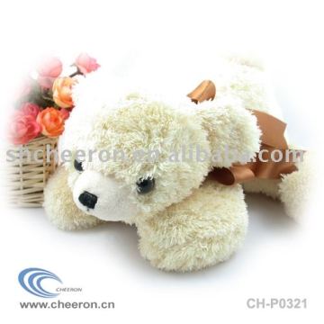 White teddy bear,high pile soft bear,high quality teddy bear