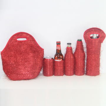 Red lunch bags hot and cold set