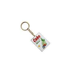 Porte-clés en acrylique coloré avec accessoire clé carré (GZHY-KA-014)