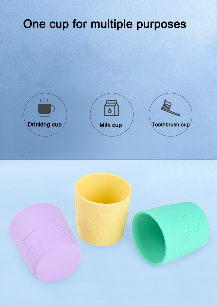 Eco Baby Drinking Cup Silicone Training Baby Silicone Cup Drinking Food Grade Silicone Baby Water Cup Kids