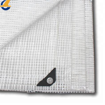 White Mesh Tarpaulin Fabric