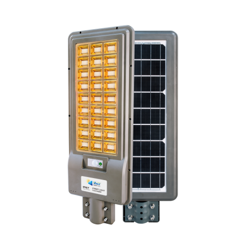 Solar street light with sensor