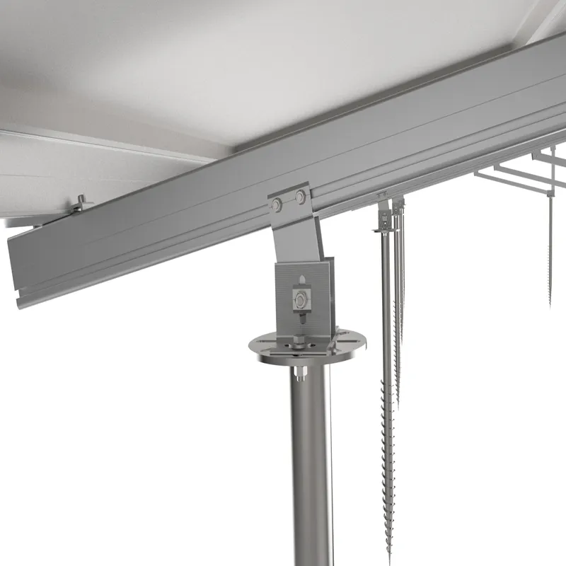 Solar PV Ground Mounting Structure with Adjustable Ground Screw for Solar Panel Installation