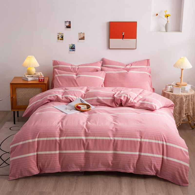 Großhandel Baumwollgarn gefärbte Bettbezug Bett Sets
