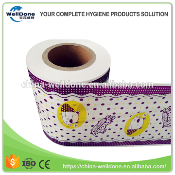 Baby diaper back sheet printing pe film