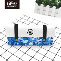 Popular simple color embroidery partysu pu pencil case