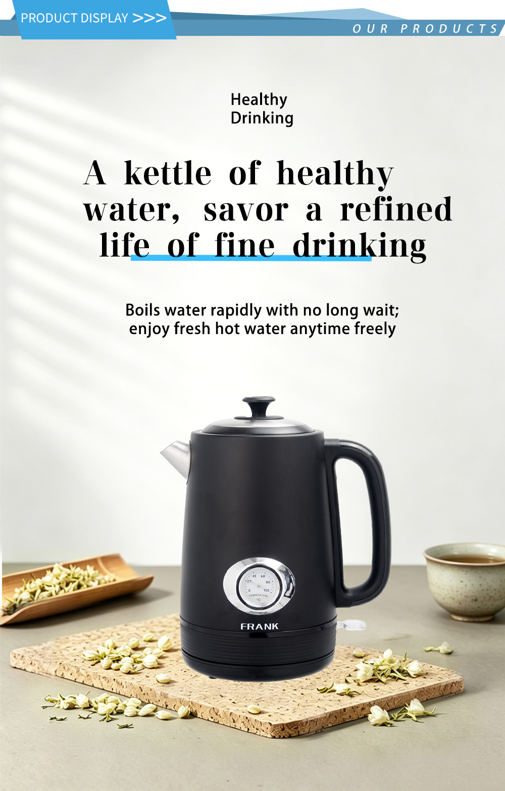 غلاية ستانلس ستيل 304 FK-1911-T 1 304 stainless steel kettle FK-1911-T 1