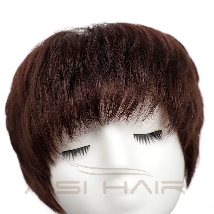 Aisi Hair Double Drawn Raw European No Glue No Gel Short 100% Real Wholesale Human Hair Wigs Colored