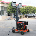 Easy operation 5m LED Flood light tower with Rotatable mast