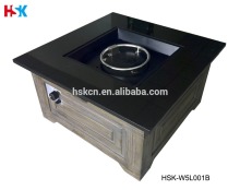 Backyard Relaxing Fire Table, Garden Gas Fire Table, Stone Top Gas Fire Table