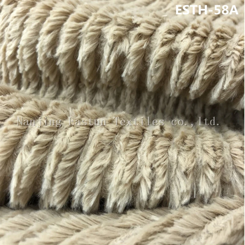 PV Plush/ Polyboa / Tricot Velboa / Warp Knit Boa Esth-62A