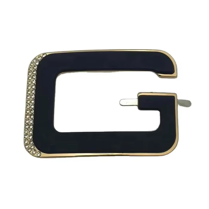 Boucle de chaussure en strass blanc et doré 2023 White and Gold Rhinestone Shoe Buckle 2023