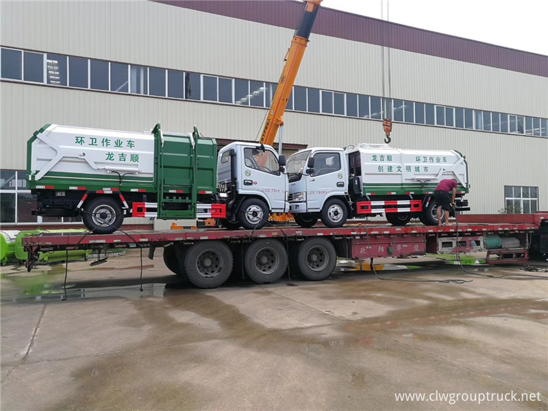 3 cubic side loading garbage truck2