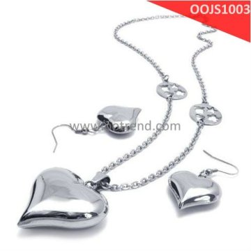 Elegant Heart wedding pendants and charm earring ,wedding accessory