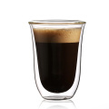 Aangepaste borosilicaatglas theekop koffie dubbelwandige bekerglas