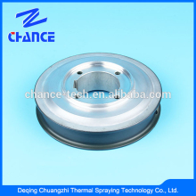 Yarn storage disc with ceramic coating