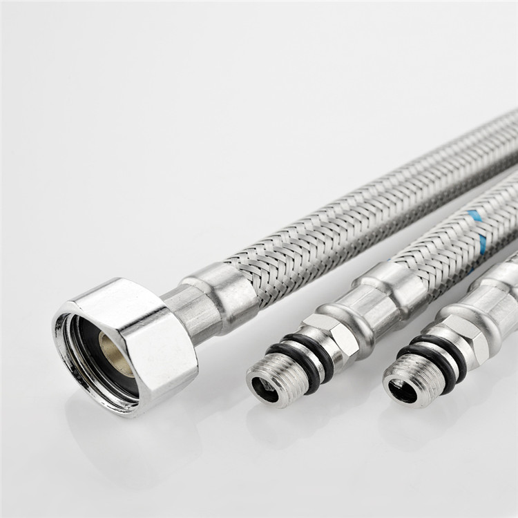 Kaiping High Quality 2 Inch 304 Nuts Stainless Steel Wire Braided Metal Pipe High Pressure Braided Ss Flexible Hose For Sale