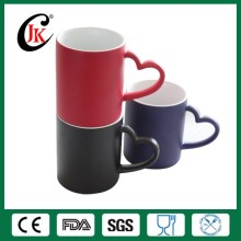 Wholesale 11oz ceramic hot water color changing mug sublimation magic mug