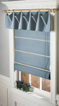 Designed Windows Roman Shades Blinds , Modern Scalloped Roller Blinds