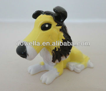 Collectable plastic dog toys for kids,3D small plastic toy dog